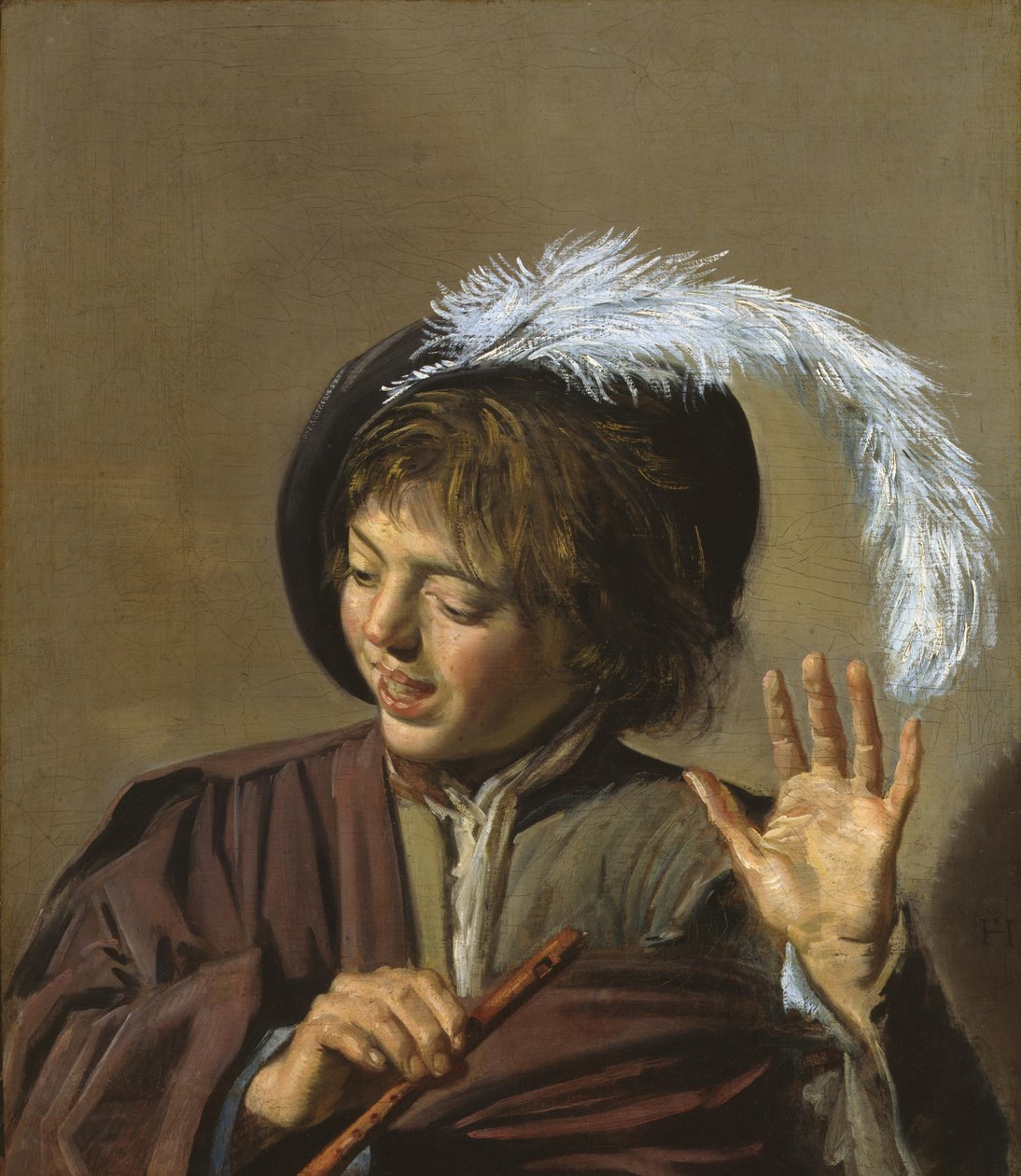 Ragazzo con il flauto da Frans Hals