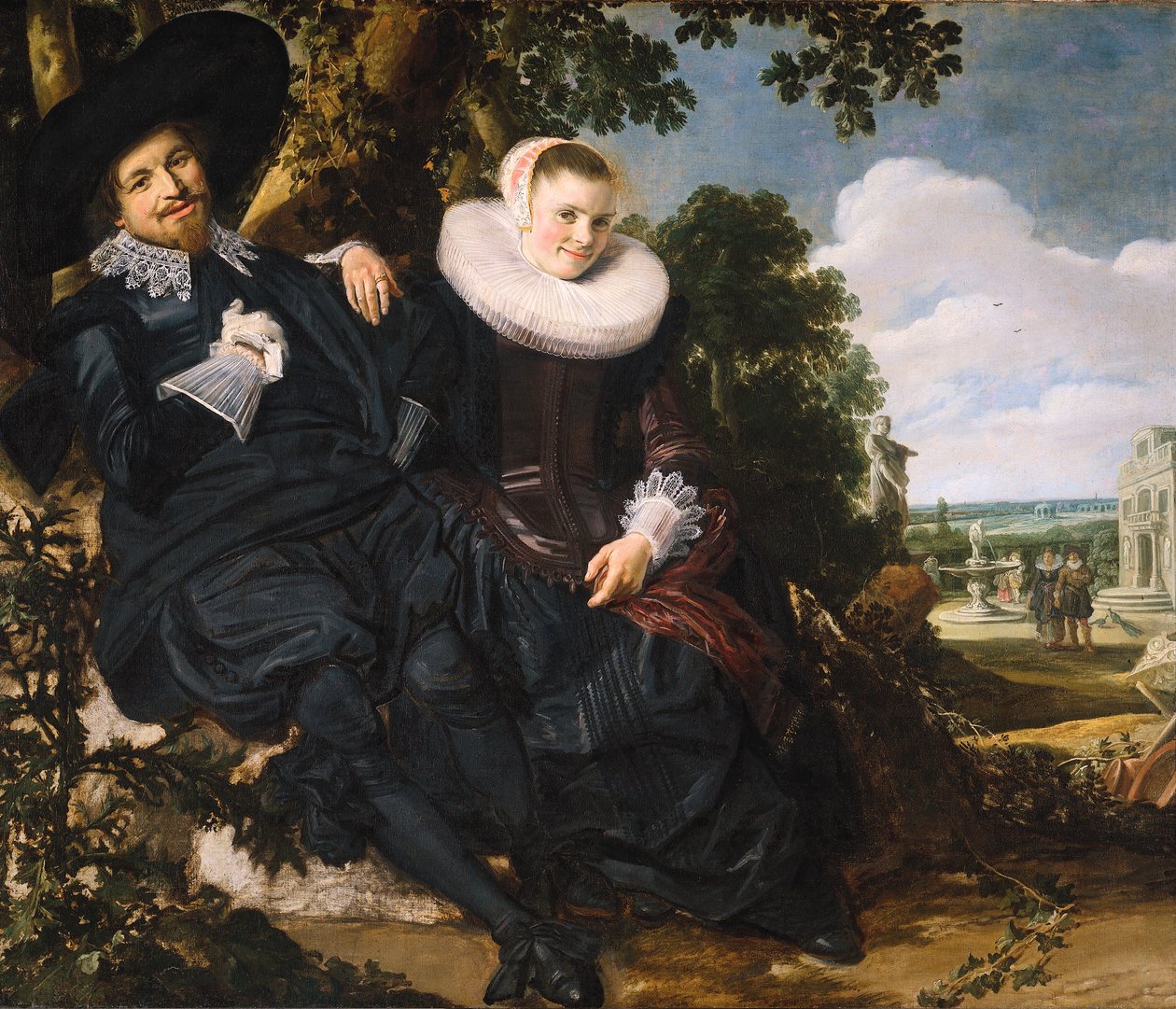 Ritratto di coppia, probabilmente Isaac Abrahamsz Massa e Beatrix van der Laen da Frans Hals
