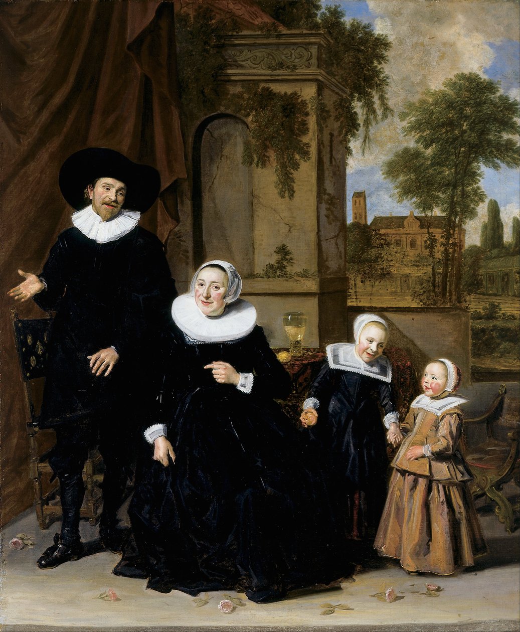 Ritratto di una famiglia olandese da Frans Hals