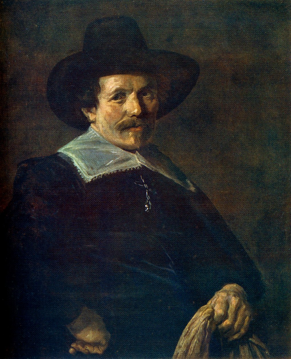 Ritratto di un uomo con guanti, c1645, 1912 da Frans Hals