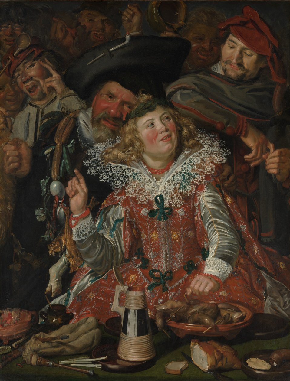 Festaioli di Carnevale (La Compagnia Allegra) da Frans Hals