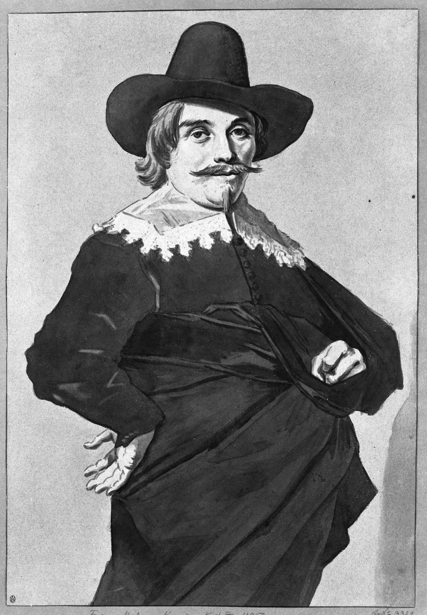 Uomo in piedi da Frans Hals