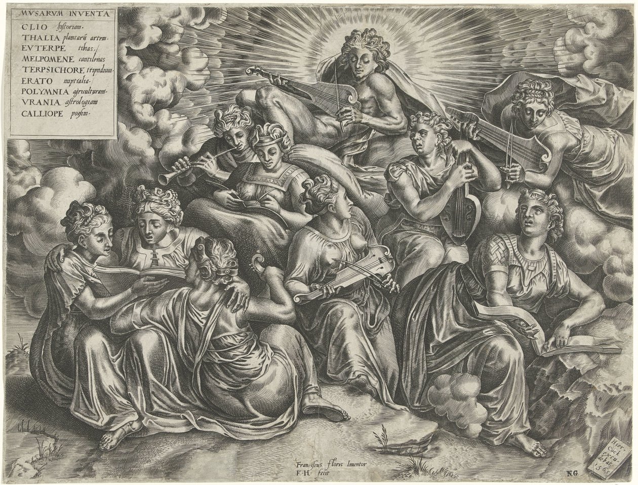 Apollo e le Muse da Frans Huys