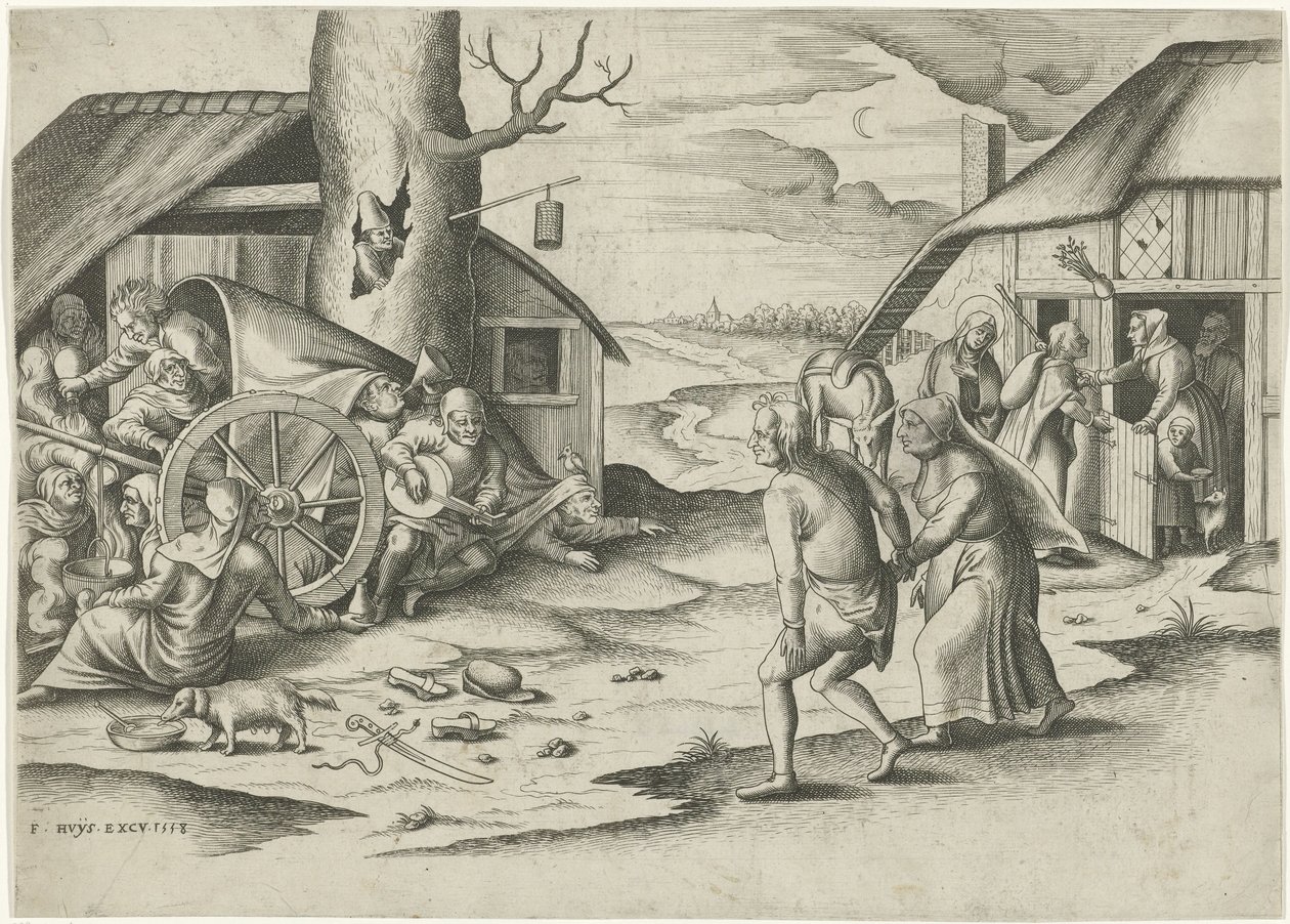 Maria e Giuseppe presso una locanda da Frans Huys