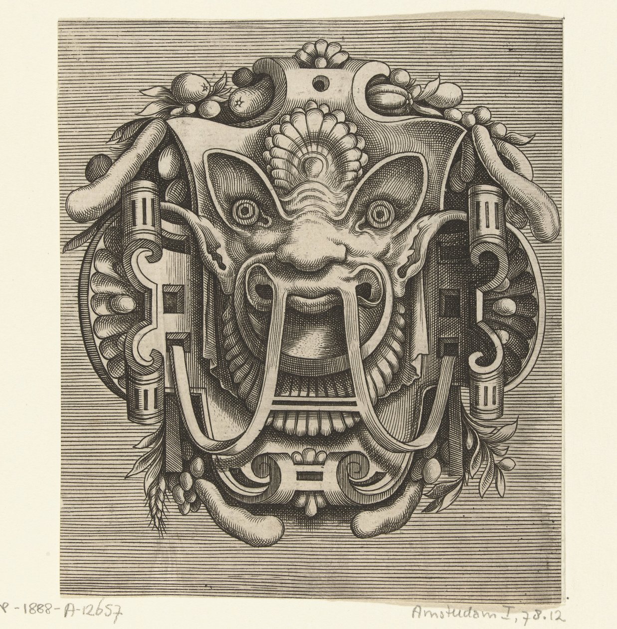 Maschera di cartiglio da Frans Huys