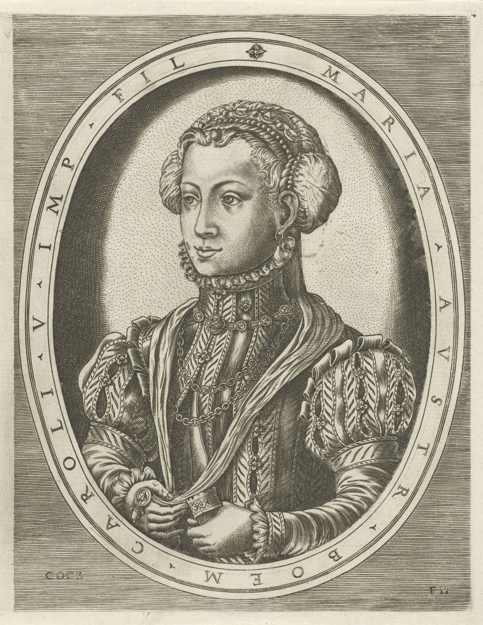 Ritratto della regina Maria di Boemia da Frans Huys