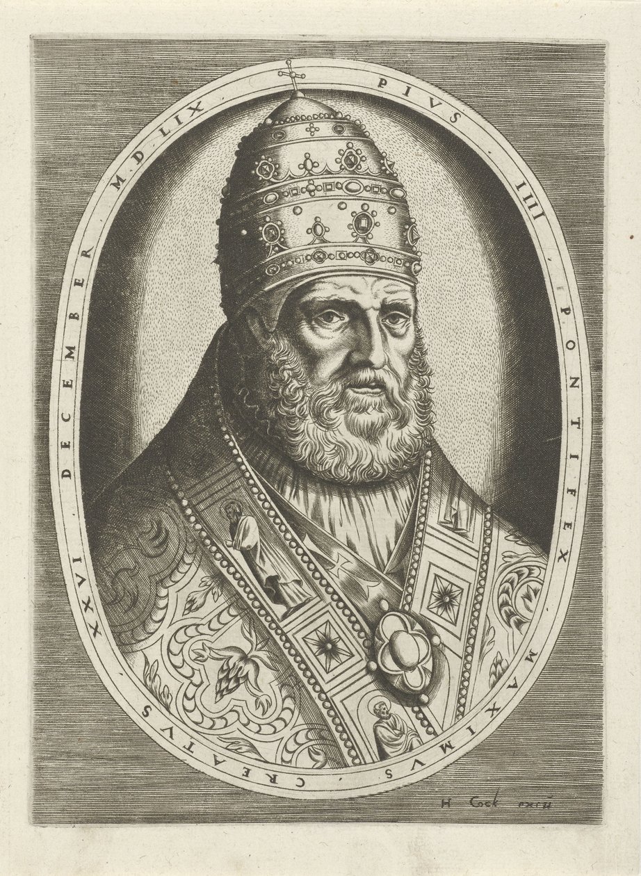 Ritratto di papa Pio IV da Frans Huys