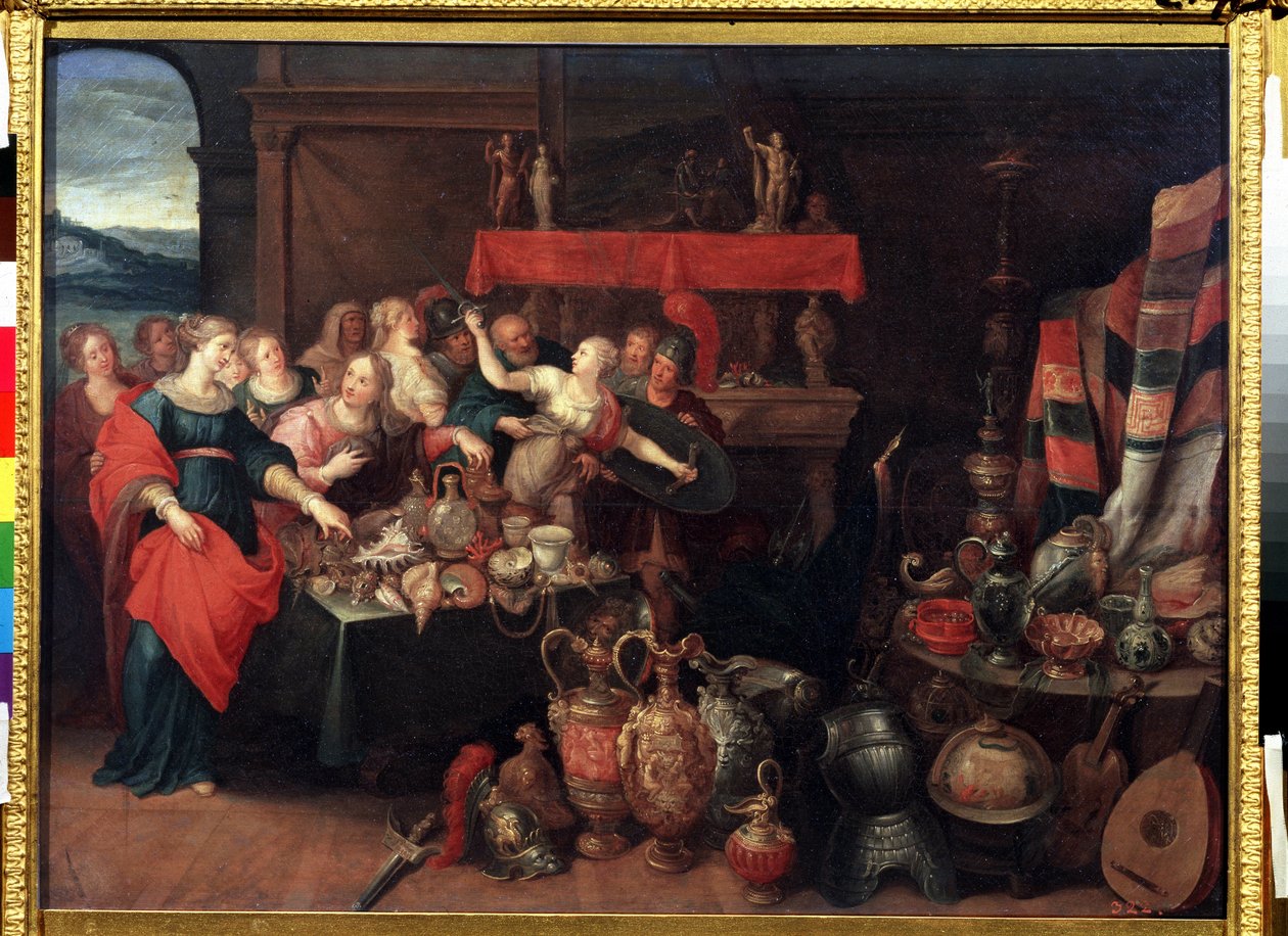 Achille riconosciuto da Ulisse tra le figlie del re Licomede da Frans II Francken