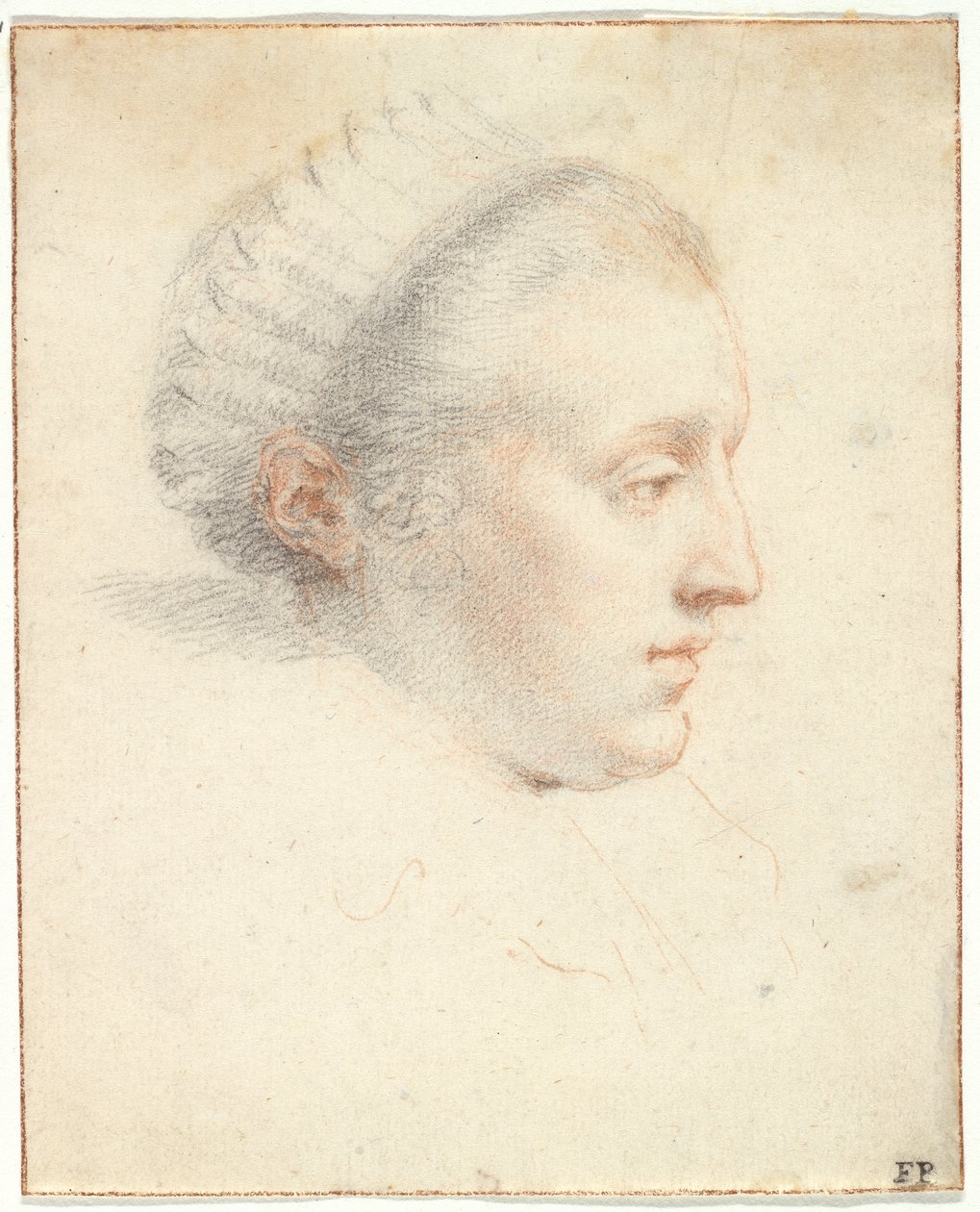 Ritratto di profilo di una Signora da Frans II Pourbus