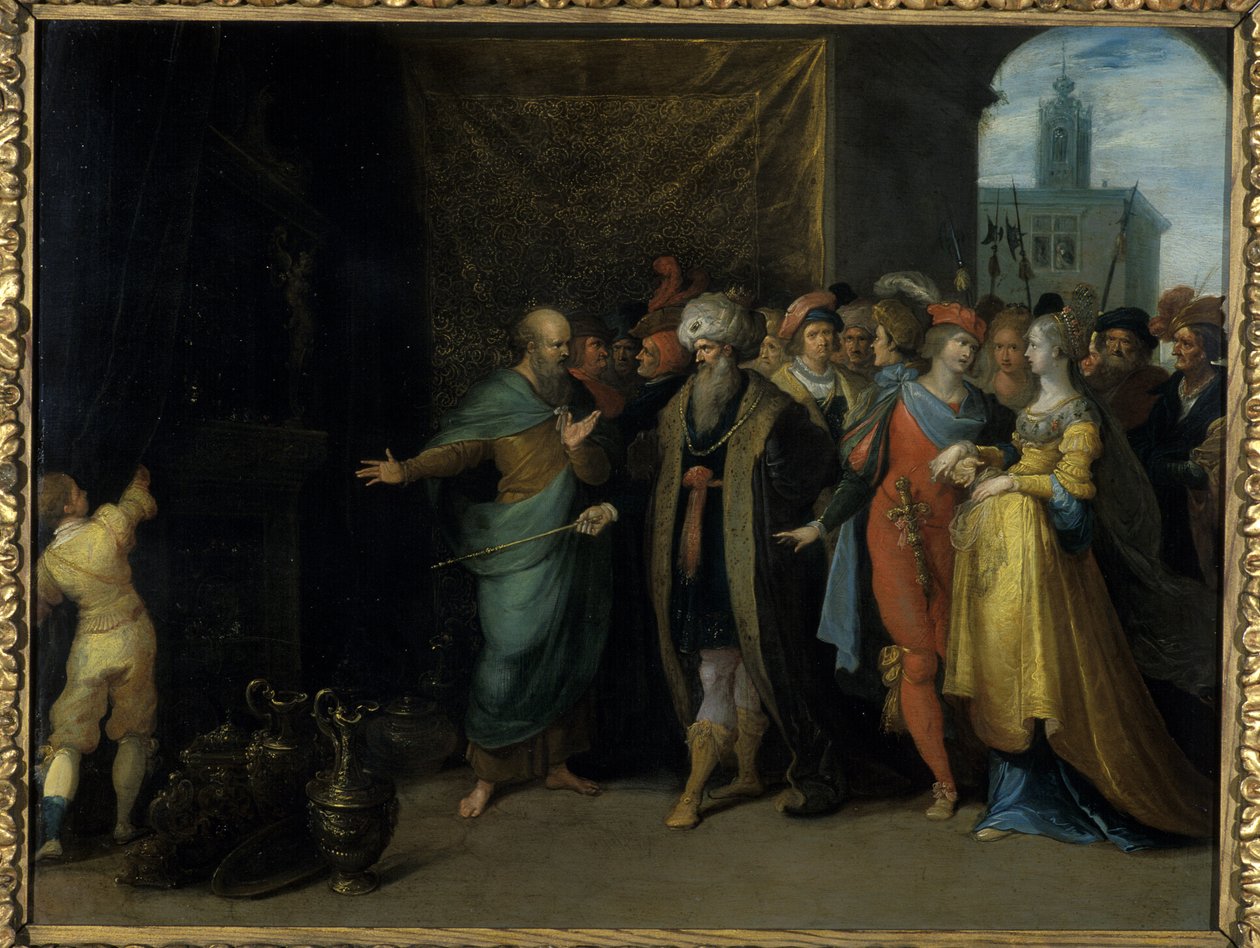 Creso mostra i suoi Tesori a Solone da Frans II the Younger Francken