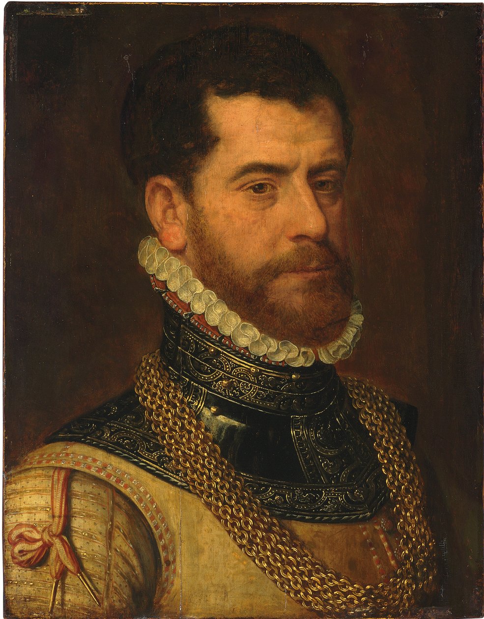 Ritratto di un gentiluomo, con il monogramma di Don Gaspar de Haro y Guzman da Frans I Pourbus