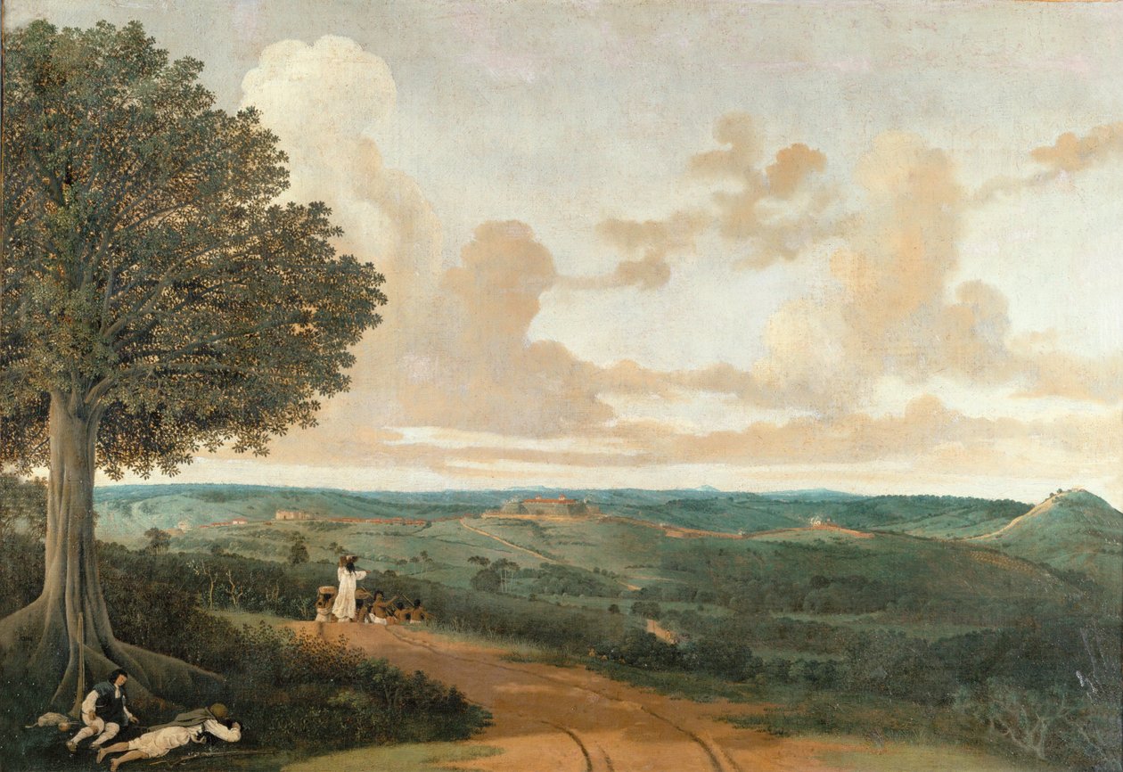 Paesaggio brasiliano intorno a Porto Calvo ... da Frans Jansz Post
