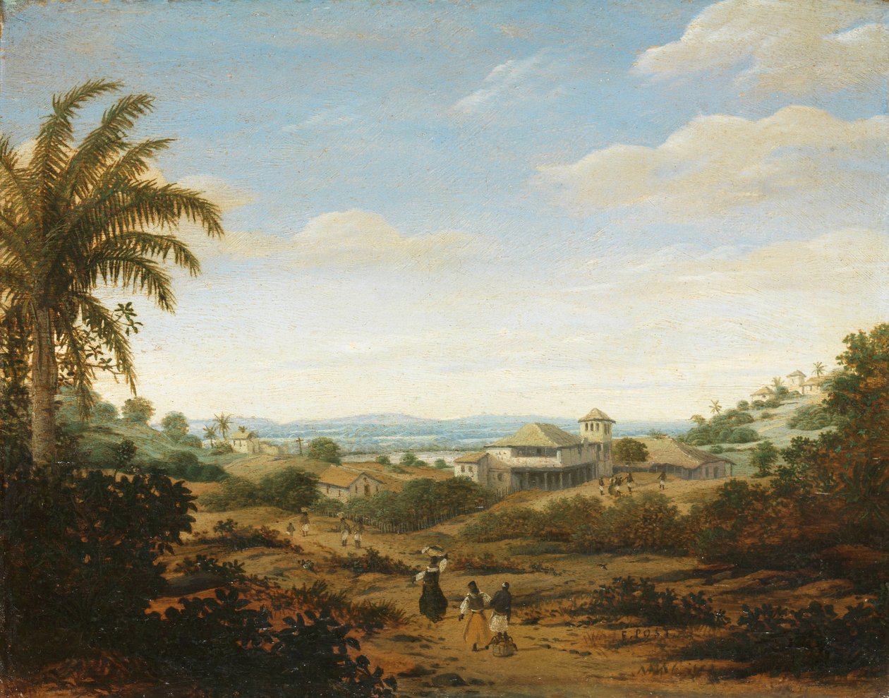 Paesaggio sul Rio Senhor de Engenho, Brasile da Frans Post