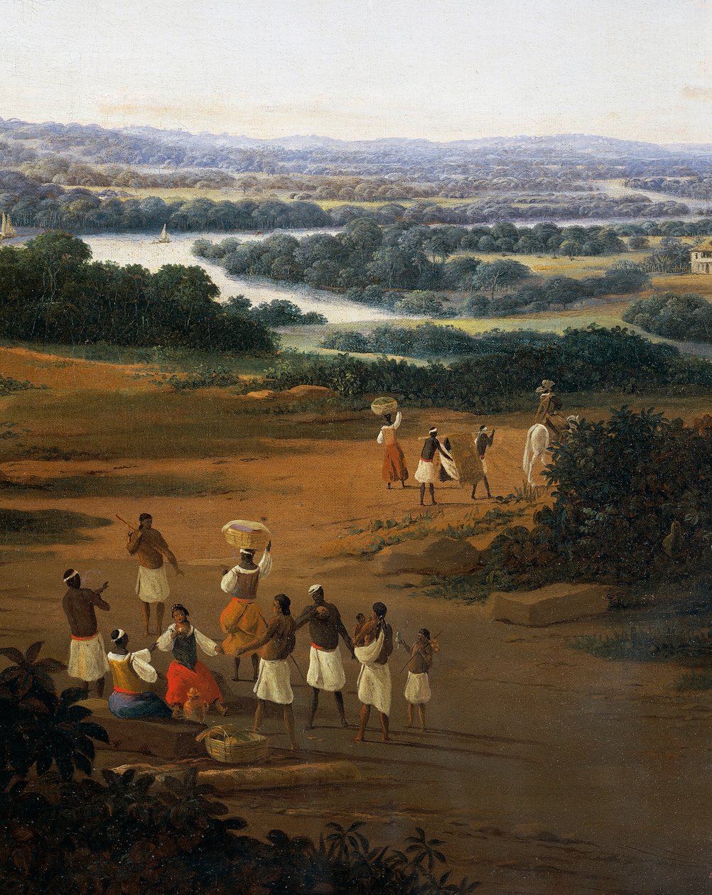 Villaggio di Serinhaem in Brasile o La casa di un piantatore di canna da zucchero in Brasile da Frans Post