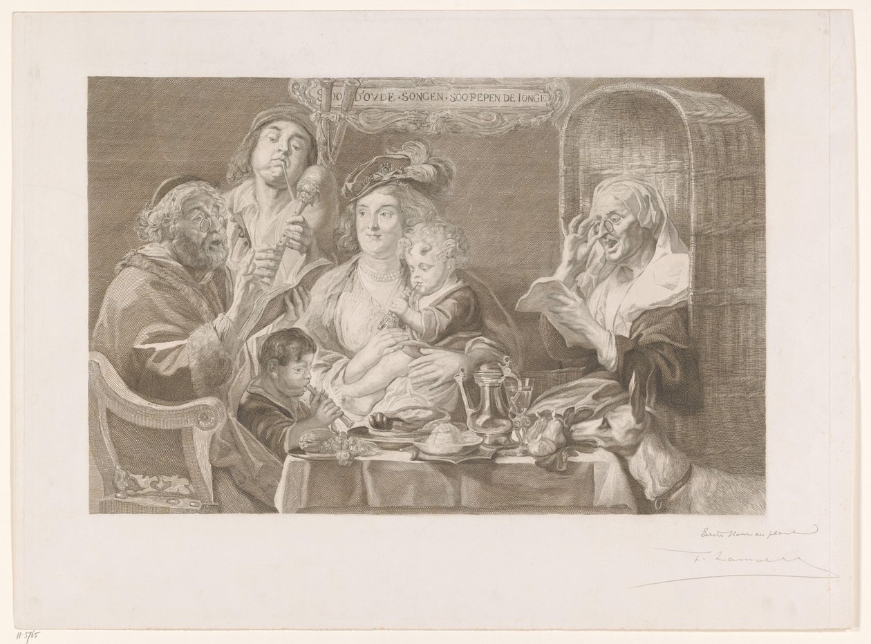 Compagnia musicale a tavola da Frans Lauwers (signed by artist)