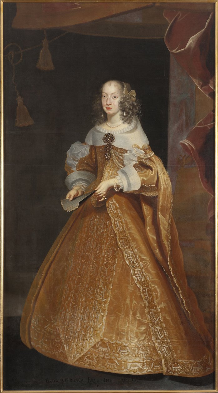 Ritratto della principessa Eleonora Gonzaga di Mantova, Nevers e Rethel da Frans Luyckx or Leux