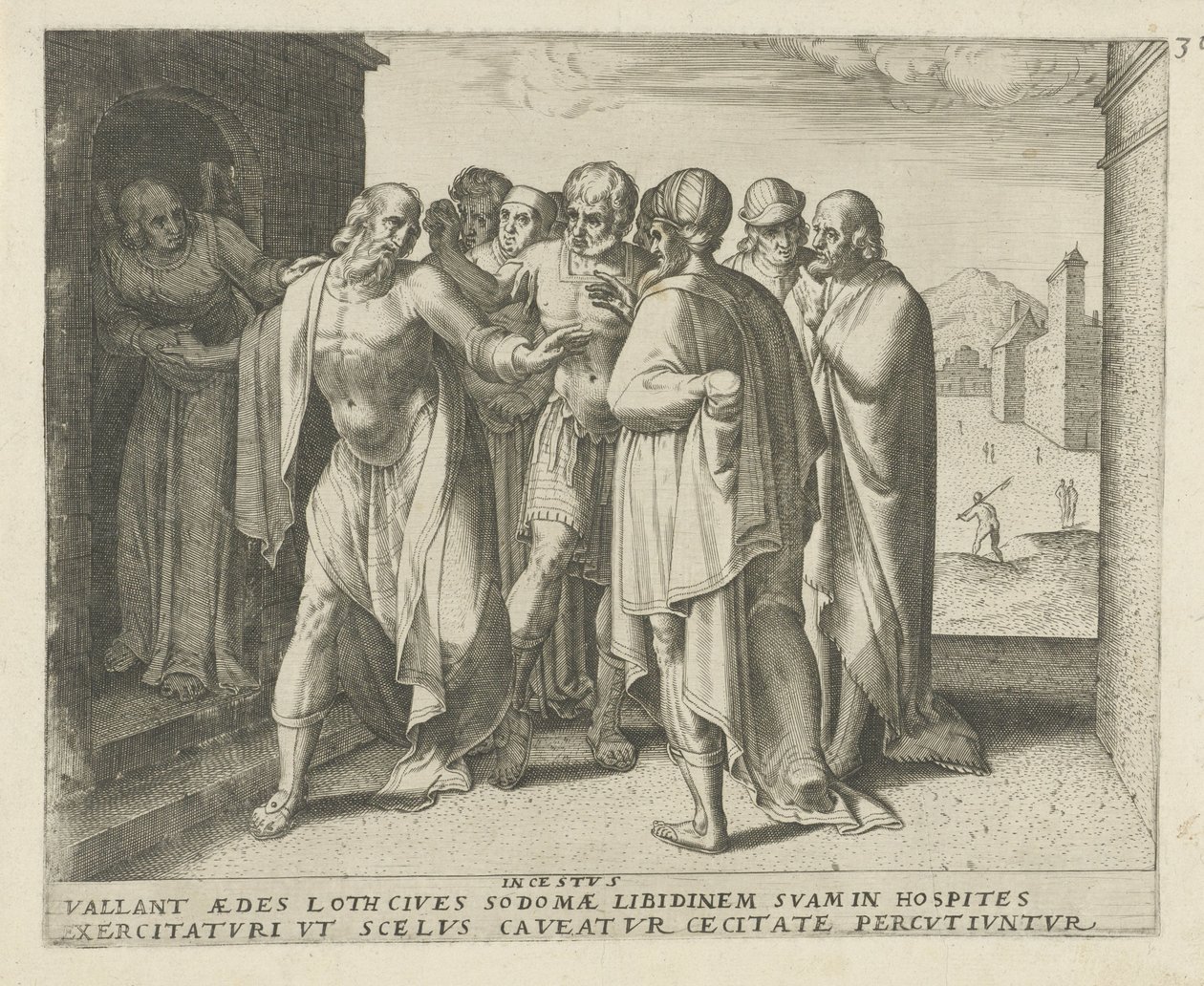 Lot esorta la folla alla calma da Frans Menton