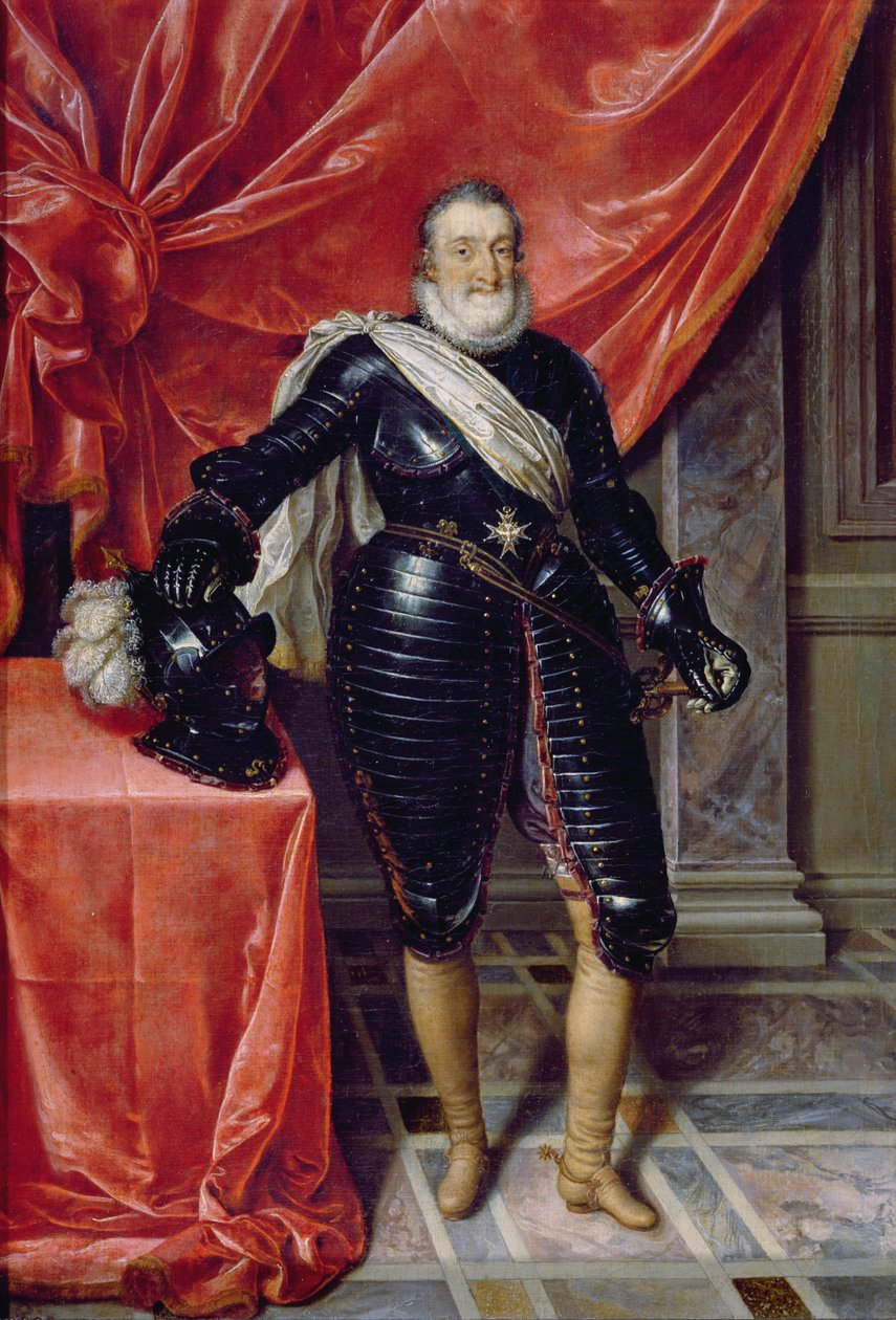 Enrico IV, re di Francia, in armatura, c.1610 da Frans Pourbus the Younger