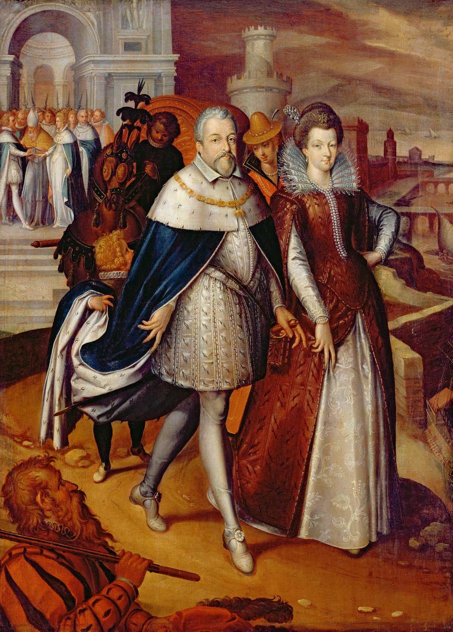 Ritratto di Ferdinando I (1549-1609) Granduca di Toscana, e sua nipote Maria (1573-1642), futura moglie di Enrico IV da Frans Pourbus the Younger