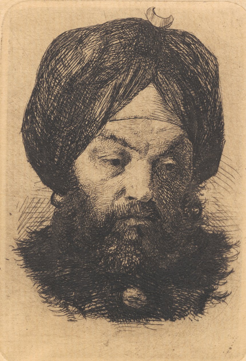 Uomo con turbante da Frans Schwartz