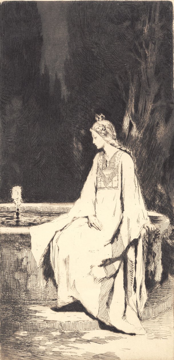 La principessa alla fontana da Frans Schwartz