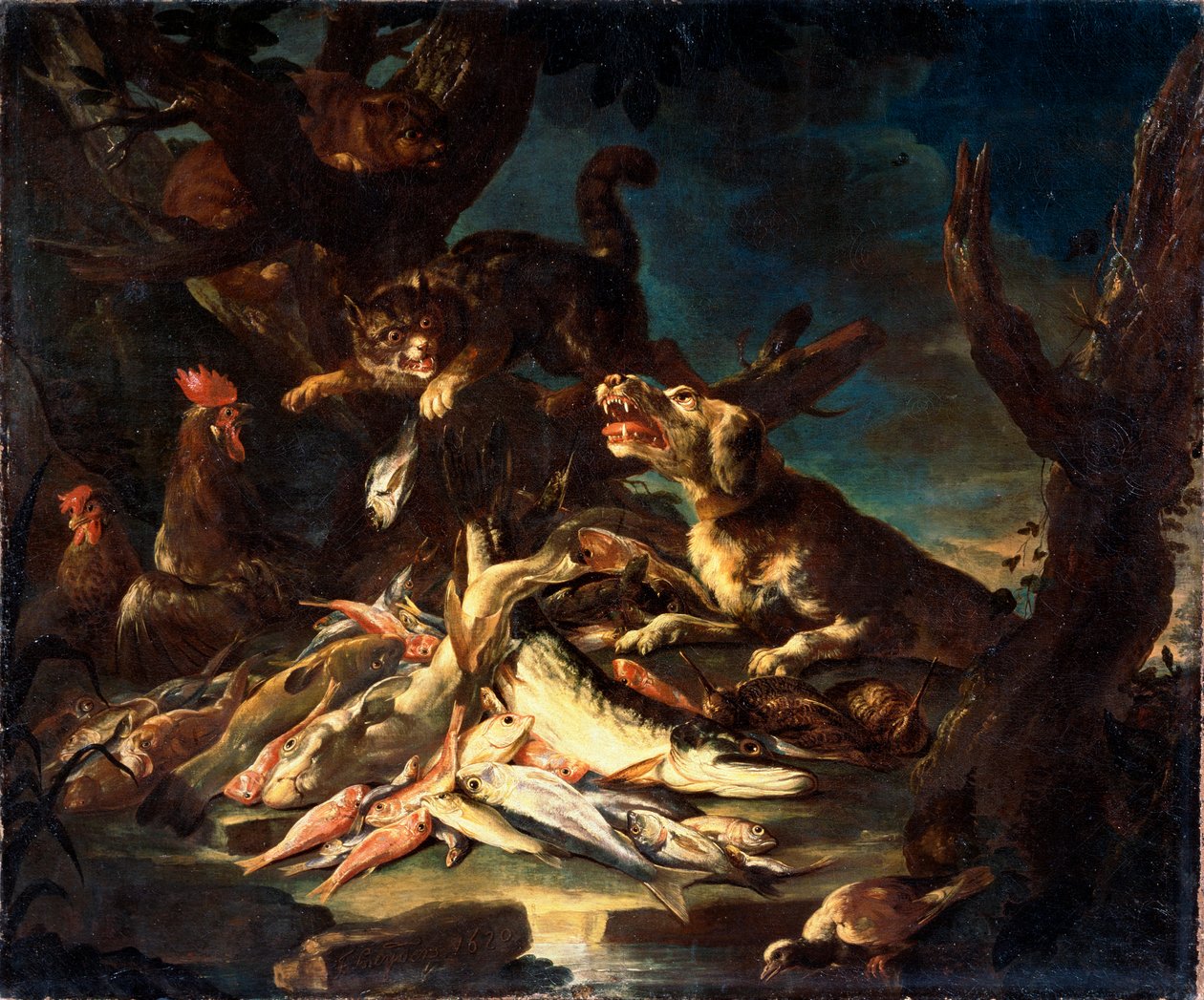 Pesce, 1620 da Frans Snyders or Snijders