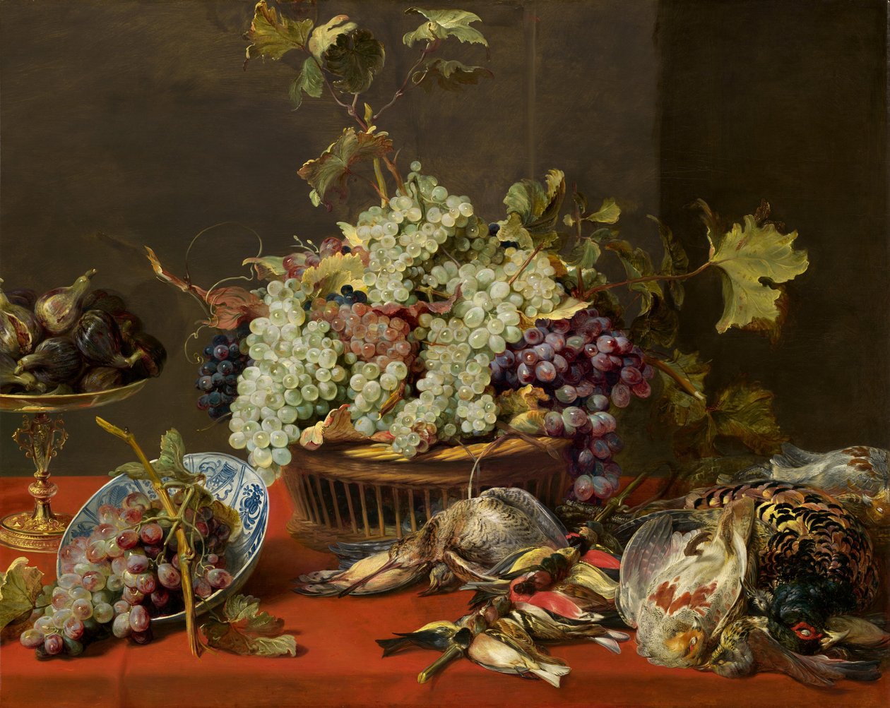 Natura morta con uva e selvaggina da Frans Snyders