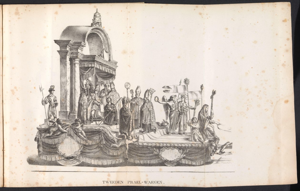 Secondo carro trionfale nella processione per San Rombout, 1825 da Frans Vervloet