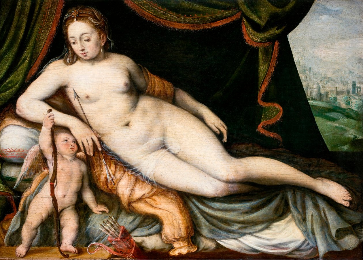 Venere e Cupido da Frans de Vriendt