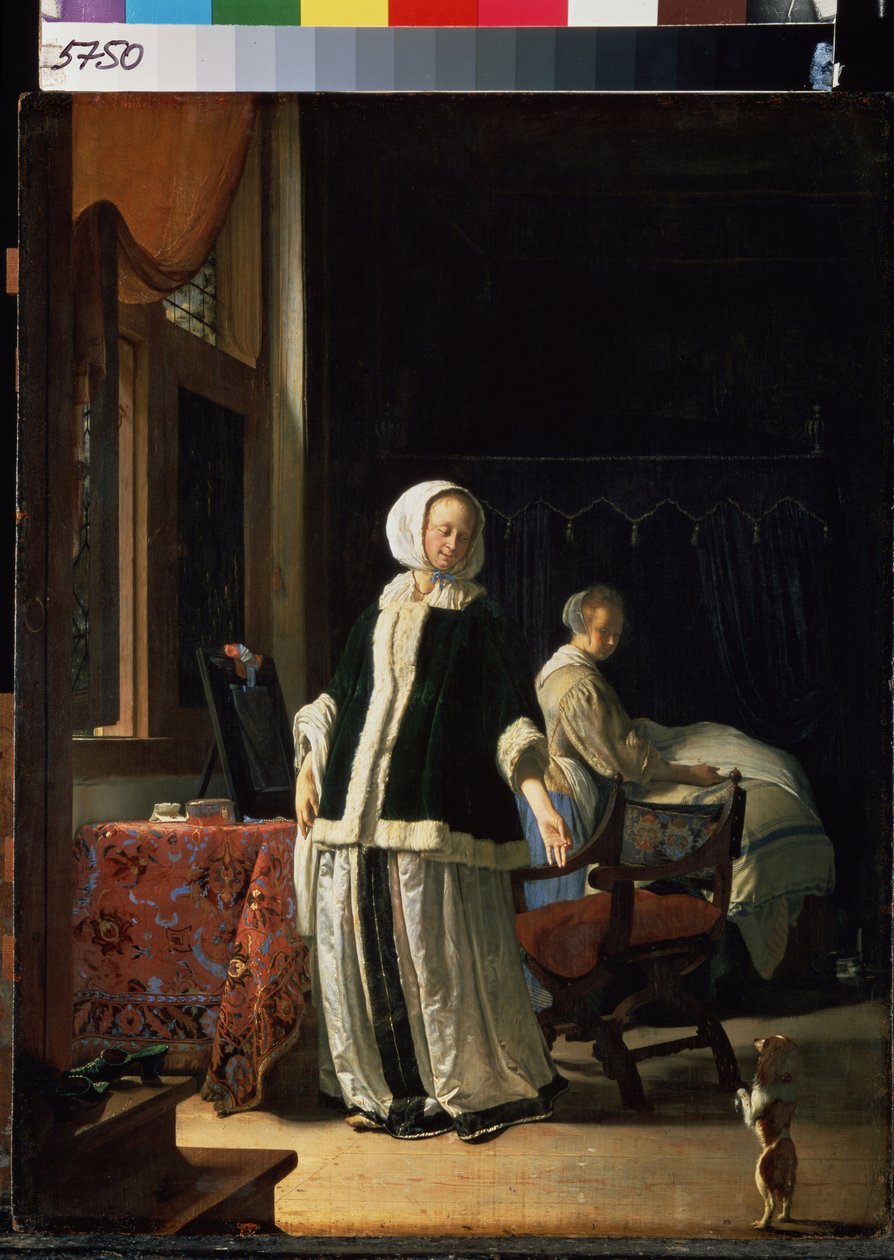 La mattina di una giovane donna da Frans van Mieris