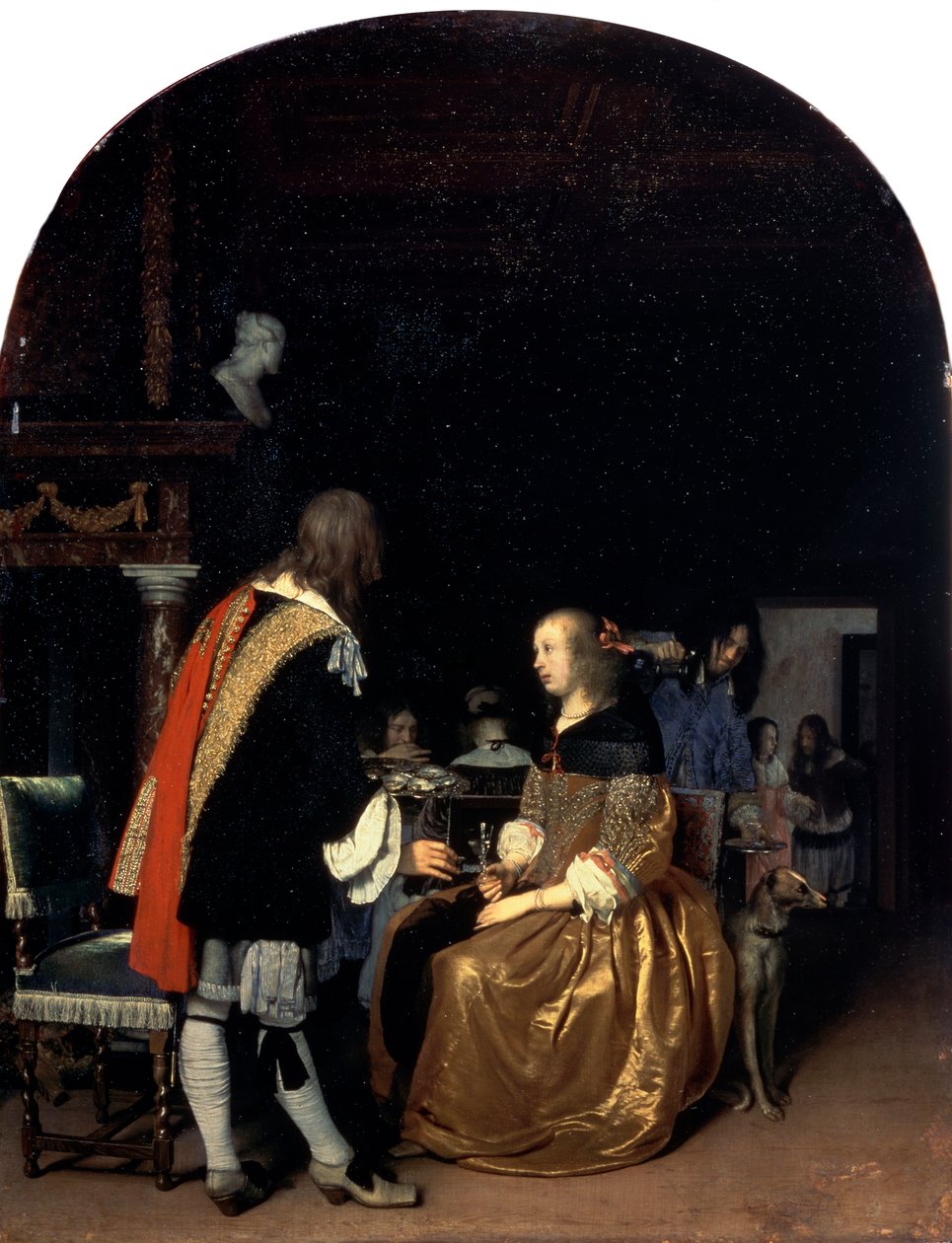 Il pasto di ostriche, 1659 da Frans van Mieris