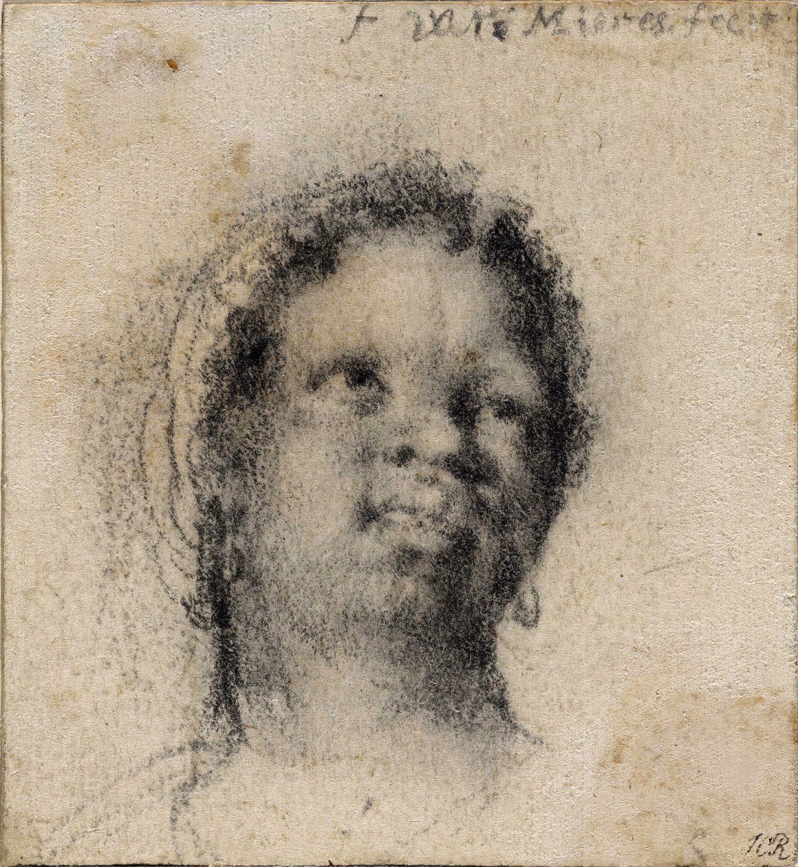 Testa di donna nera da Frans van Mieris the Elder