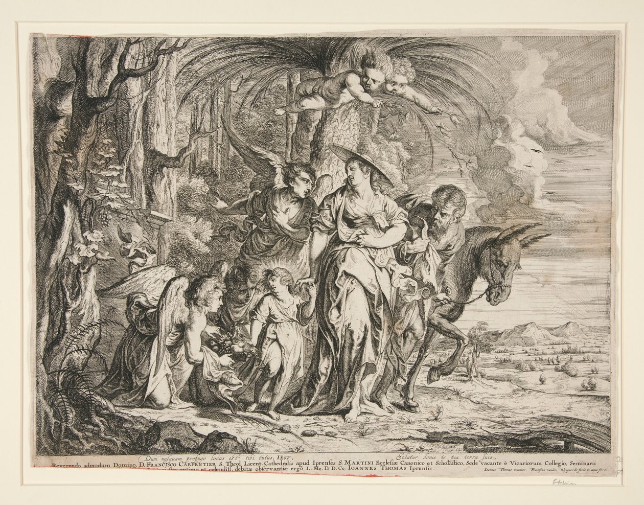 La fuga in Egitto da Frans van den Wyngaerde