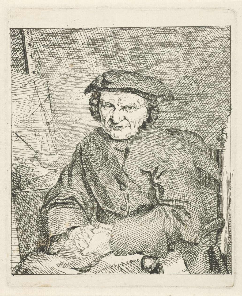 Ritratto di Adam Silo da Frans van der Mijn