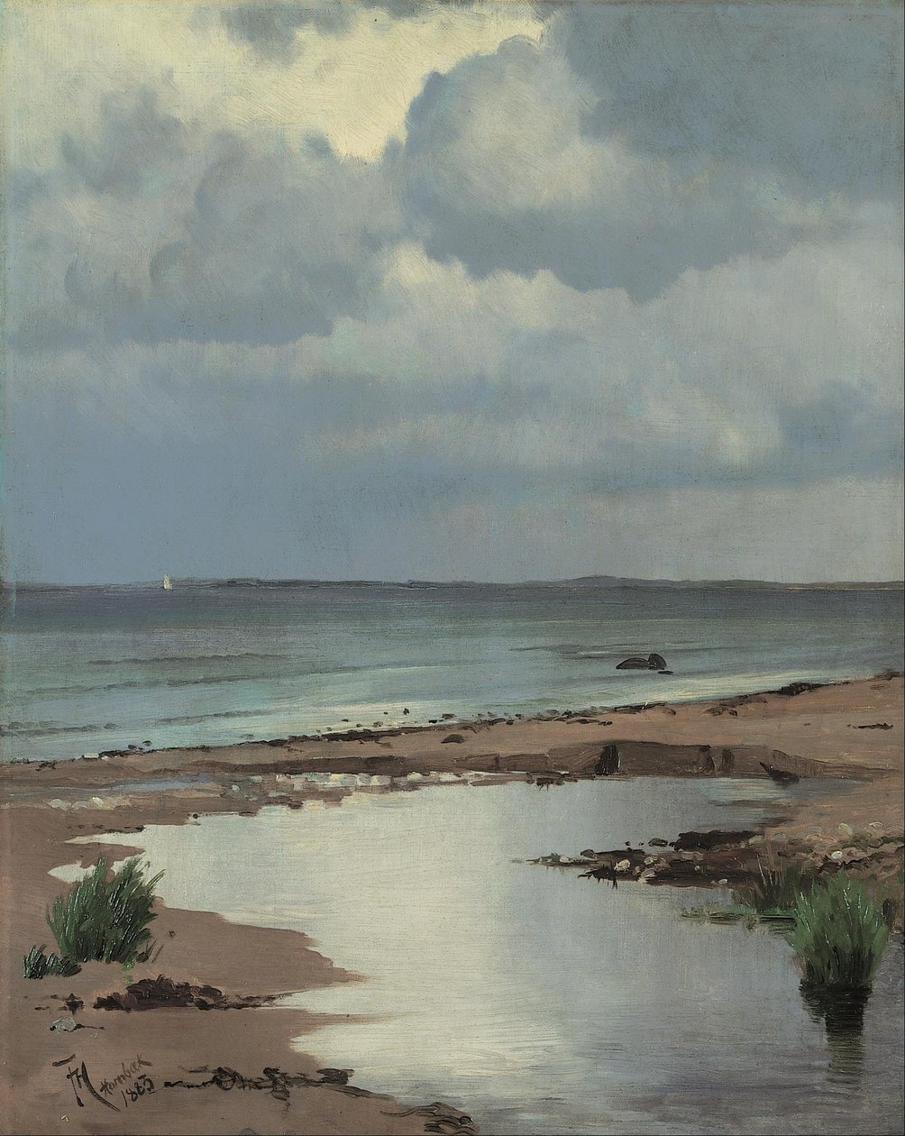 Dalla spiaggia di Hornbæk da Frants Henningsen