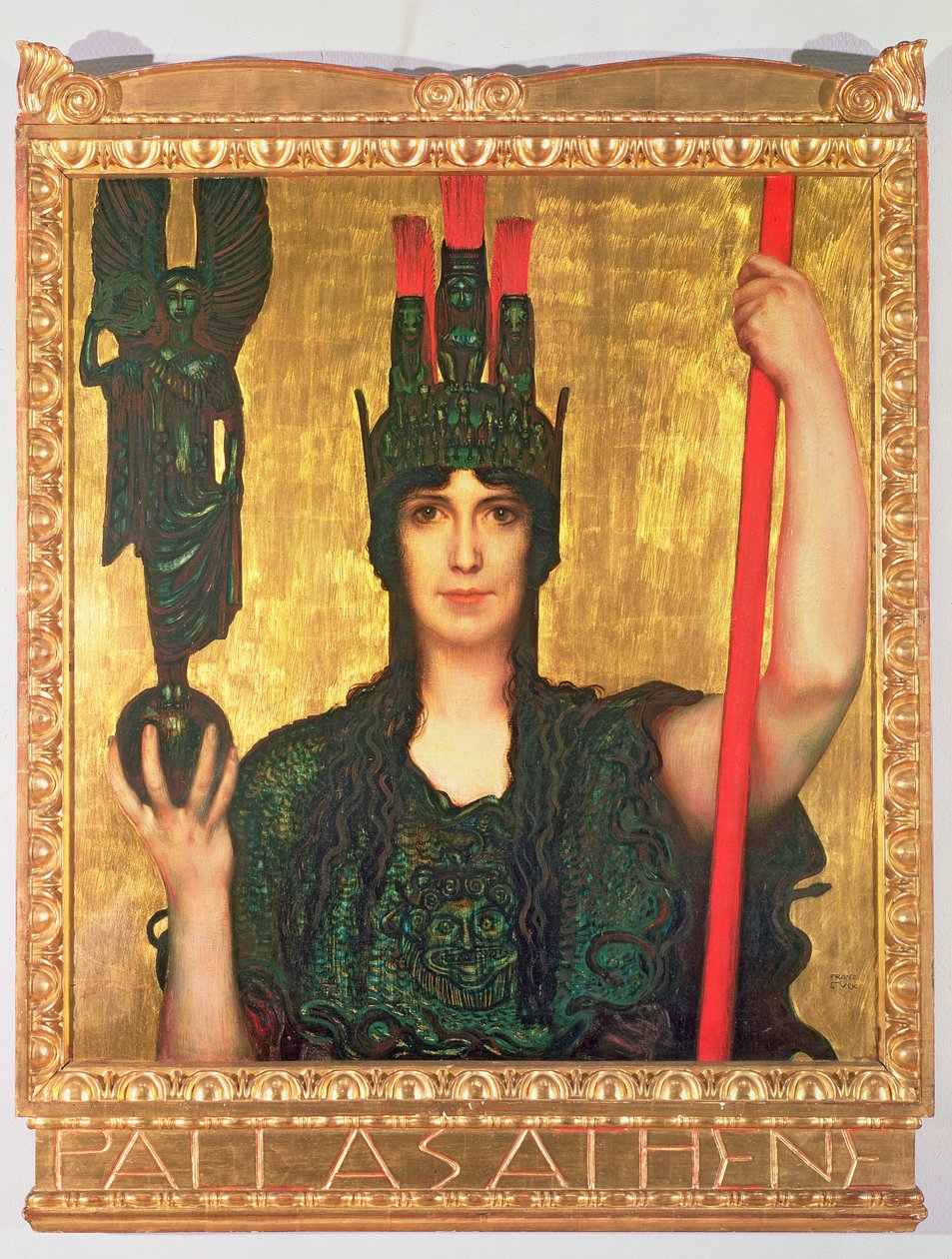Pallade Atena, 1898 da Franz von Stuck