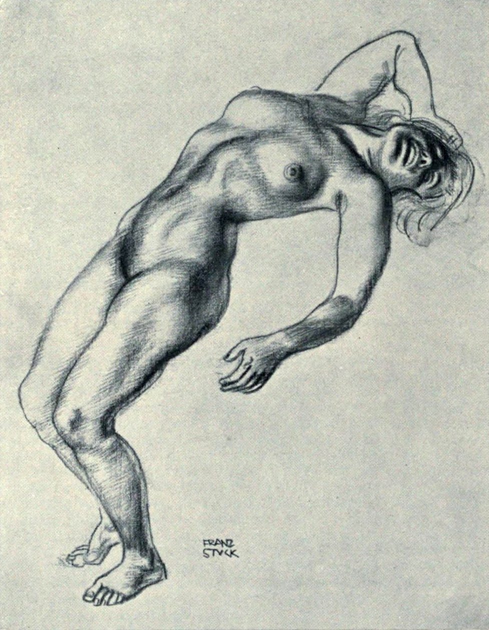 Disegno di nudo da Franz von Stuck