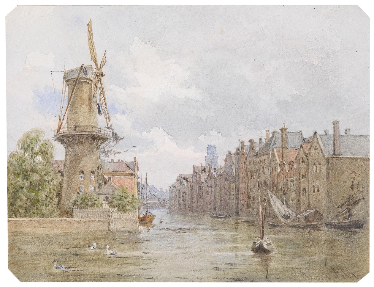 Canale a Rotterdam da Franz Alt