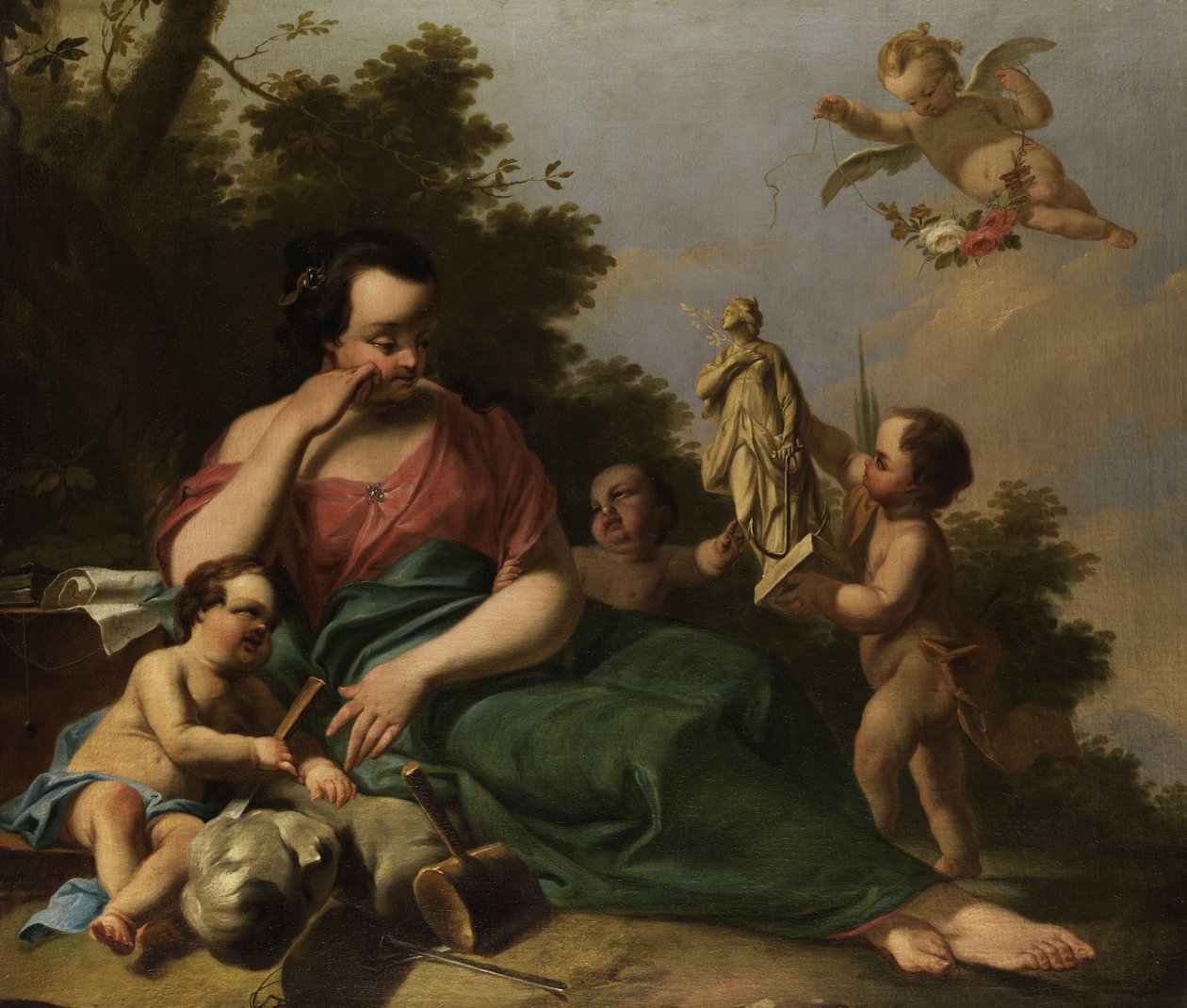 Allegoria della scultura da Franz Anton Ermeltraut