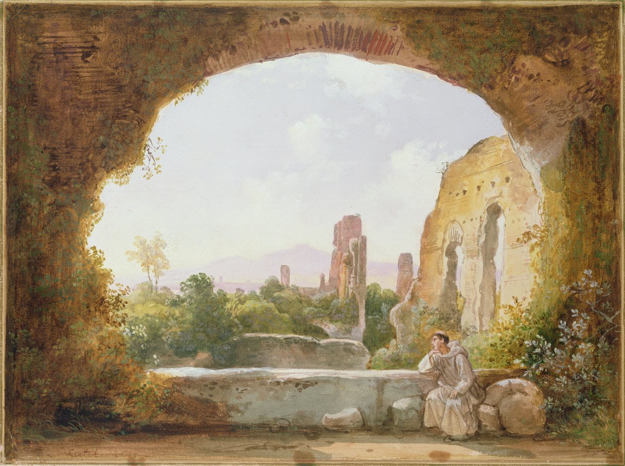 La grotta di Egeria da Franz Ludwig Catel