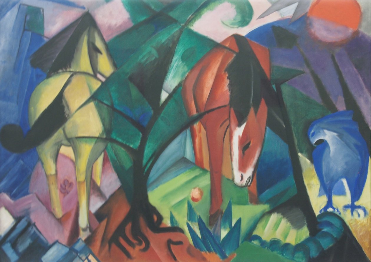 Cavalli e aquila da Franz Marc