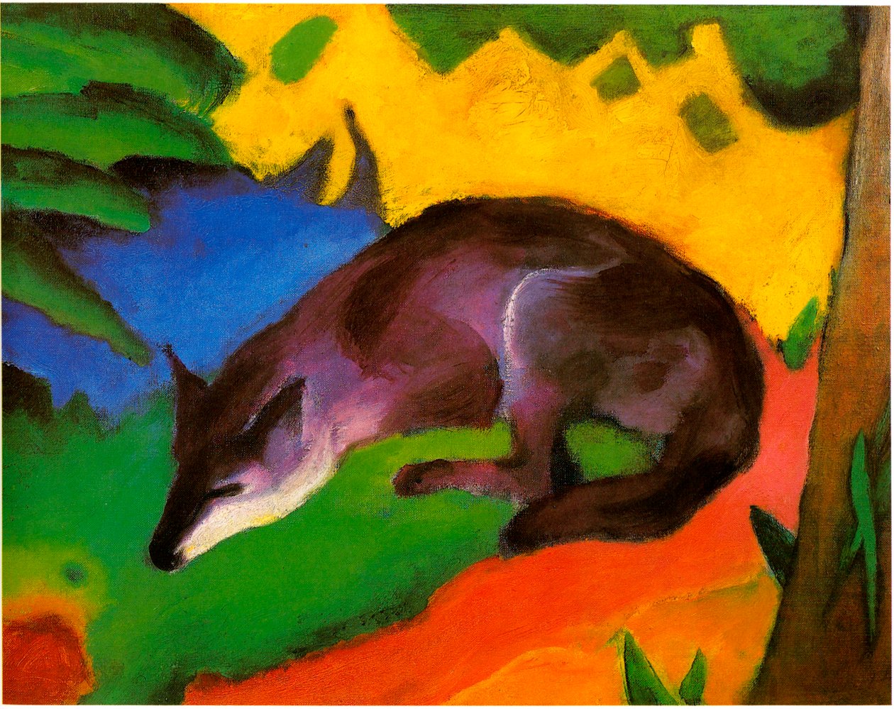 Volpe blu-nera da Franz Marc