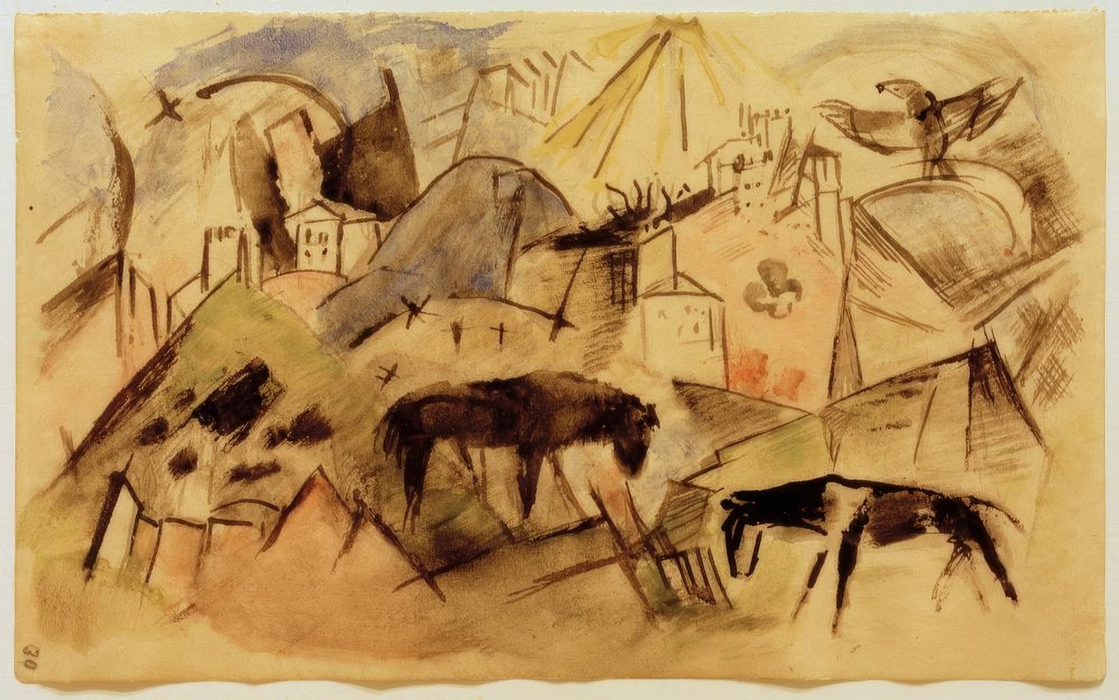 La povera terra del Tirolo da Franz Marc