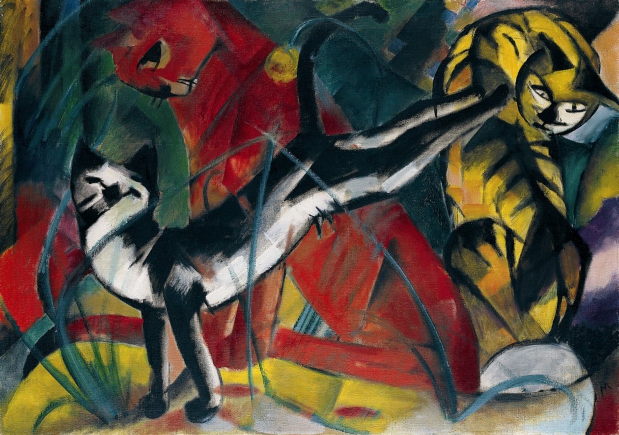 Tre gatti grandi da Franz Marc