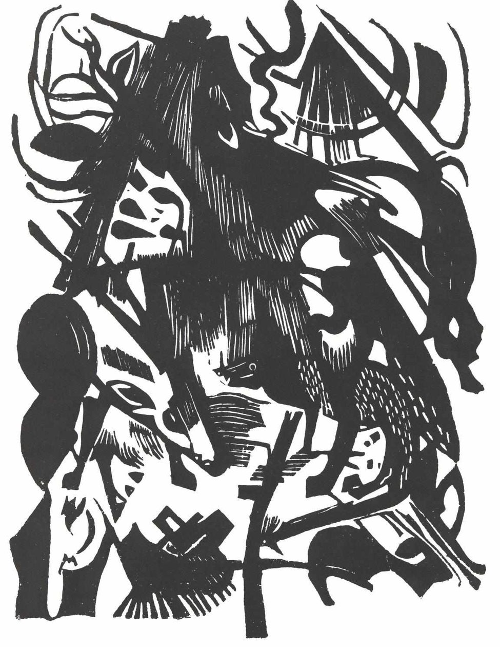 Nascita dei lupi da Franz Marc