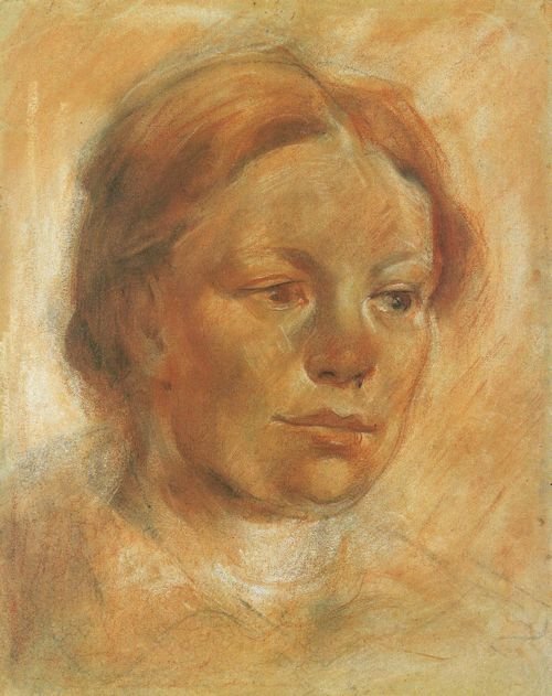 Testa di ragazza da Franz Marc