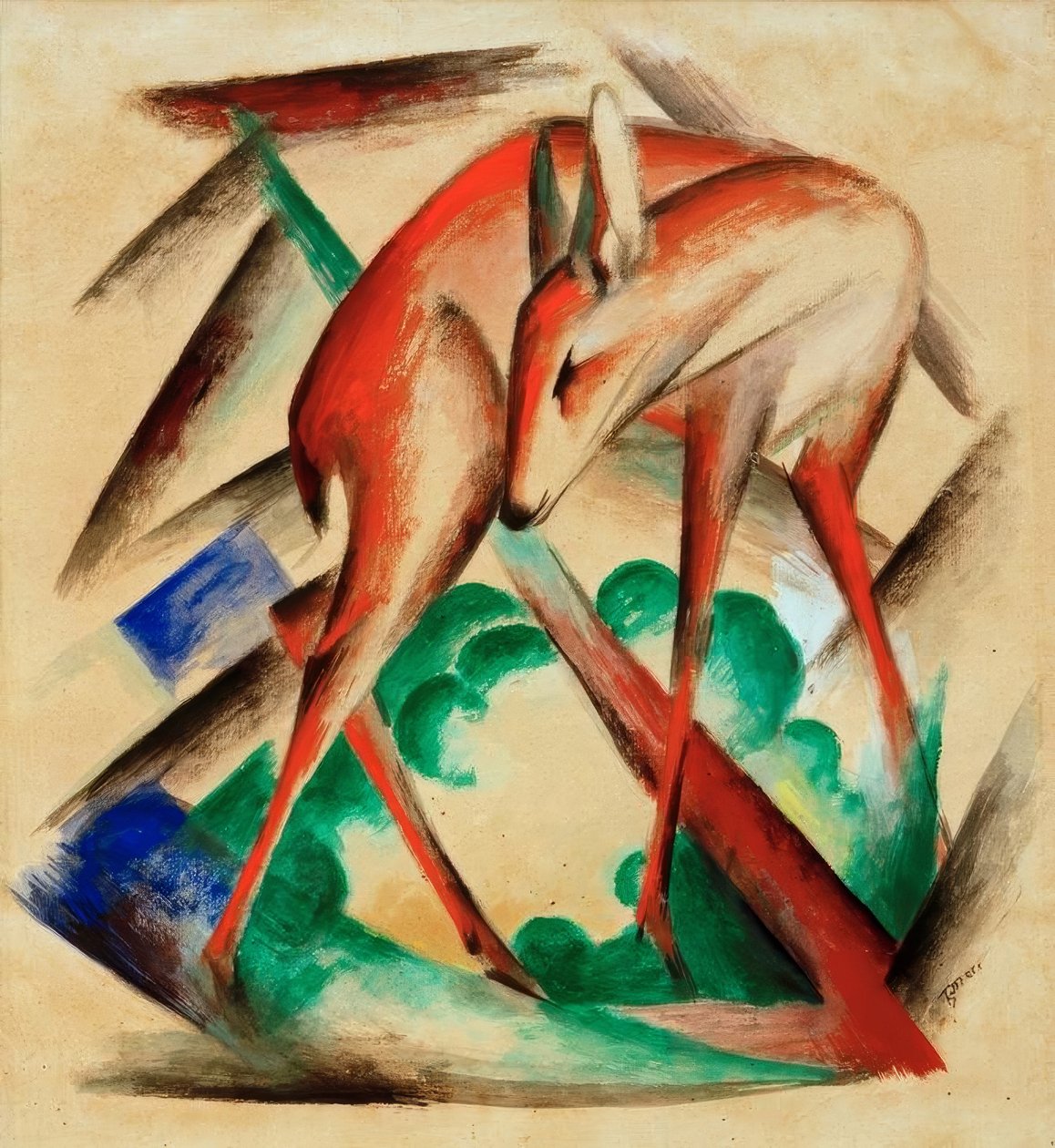 Cervo (Cervo rosso) da Franz Marc