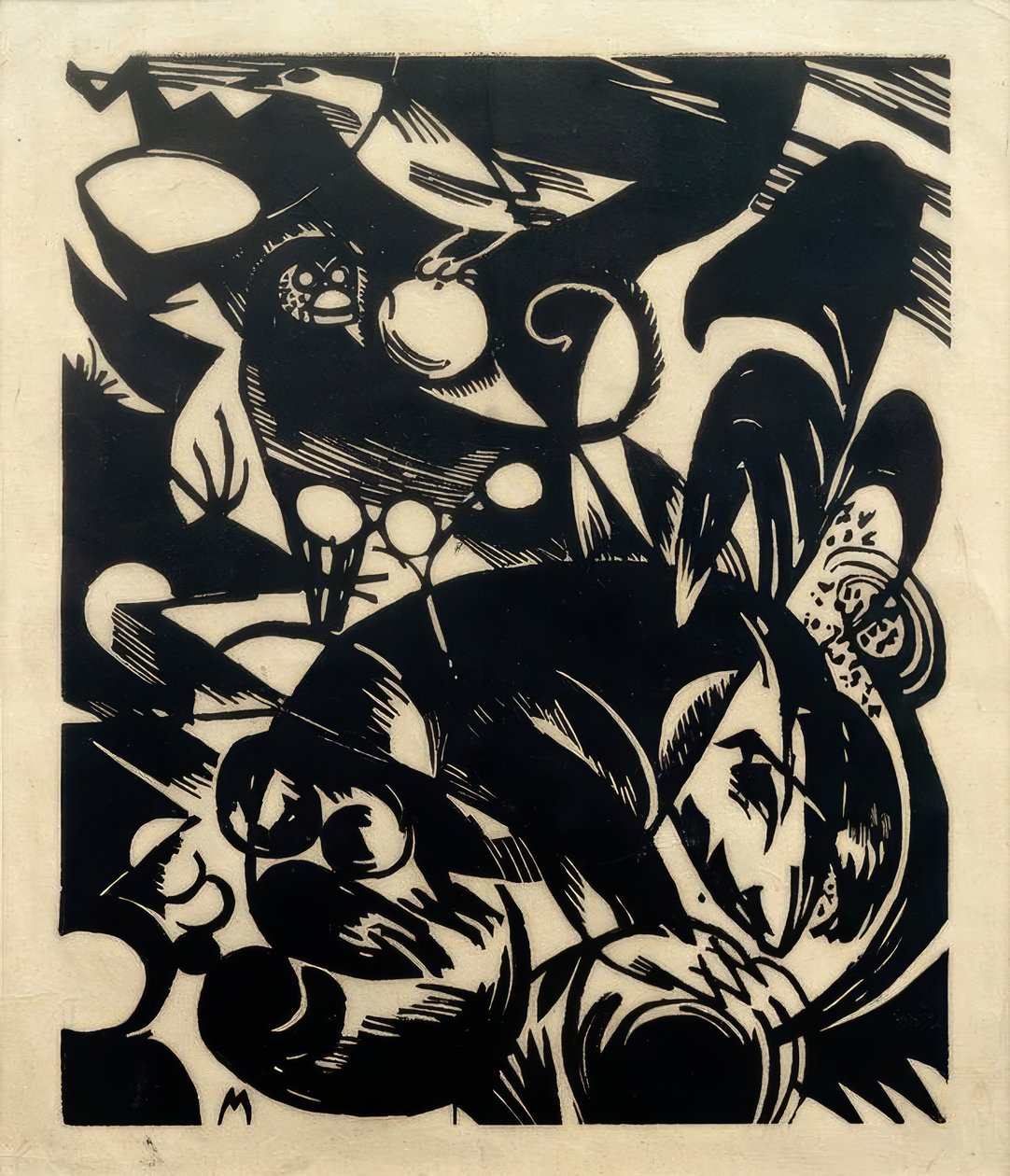 Storia della creazione I (Il babbuino) da Franz Marc