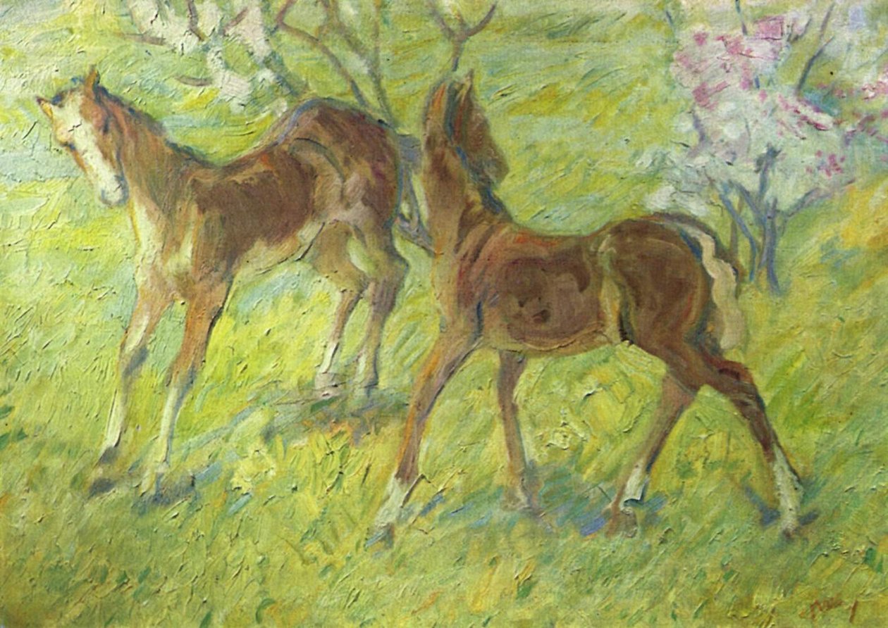 Puledri saltanti da Franz Marc