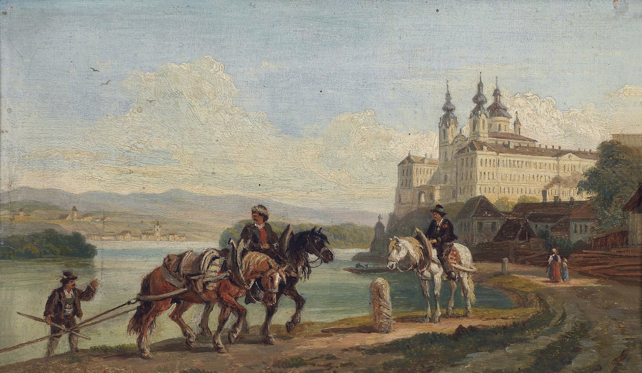 Vista su Melk/Danubio da Franz Reinhold